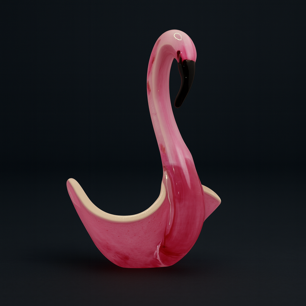 Pink Flamingo Bowl