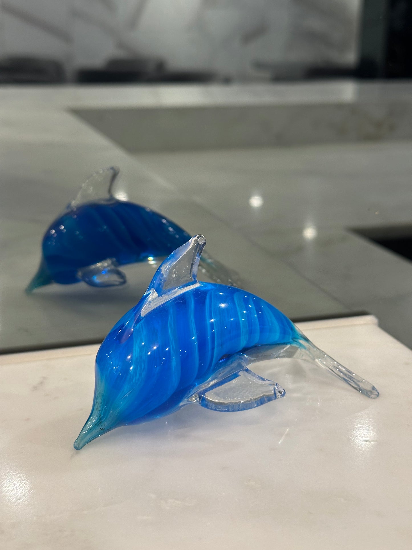 Turquoise Spiral Dolphin