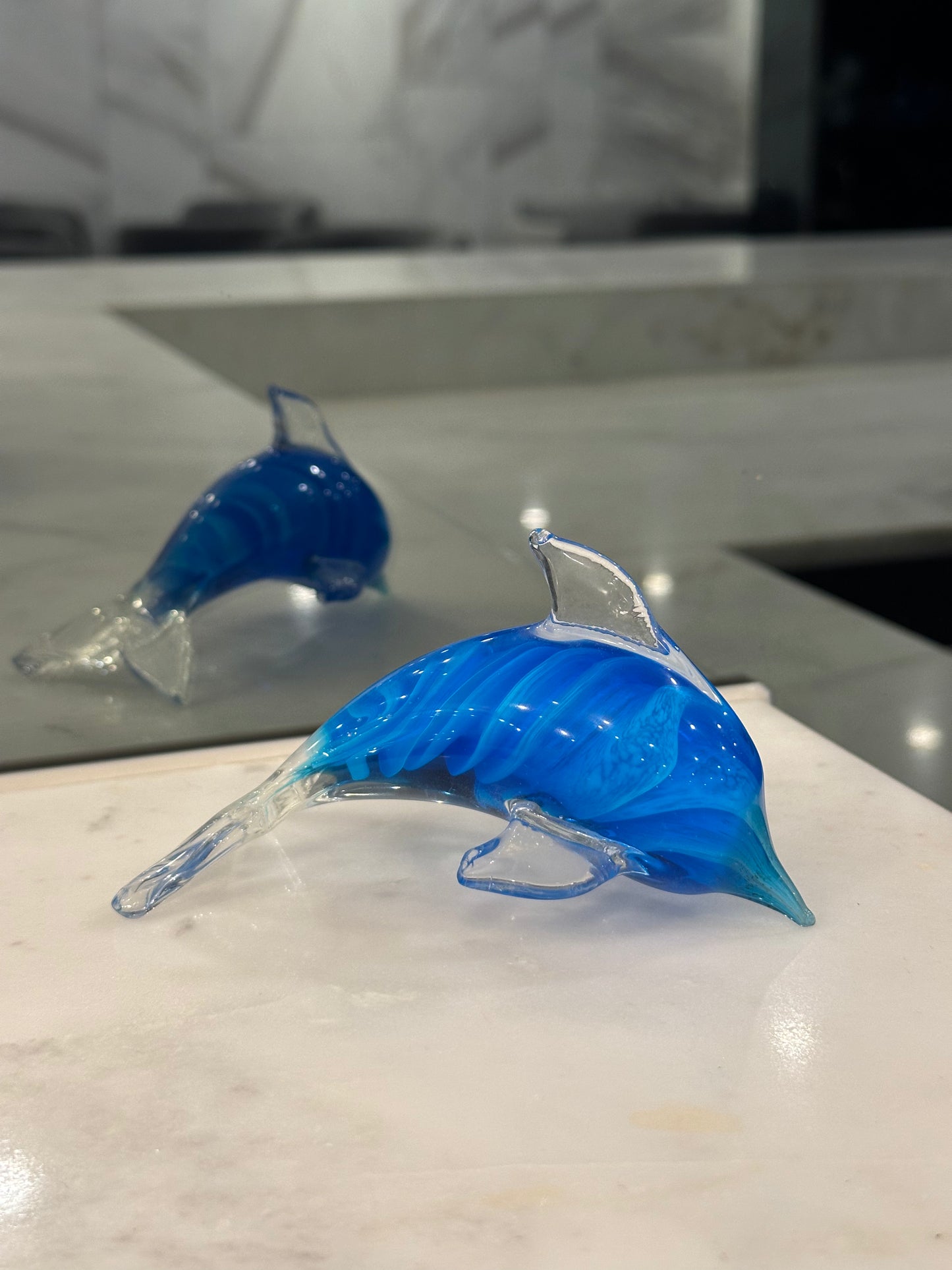 Turquoise Spiral Dolphin