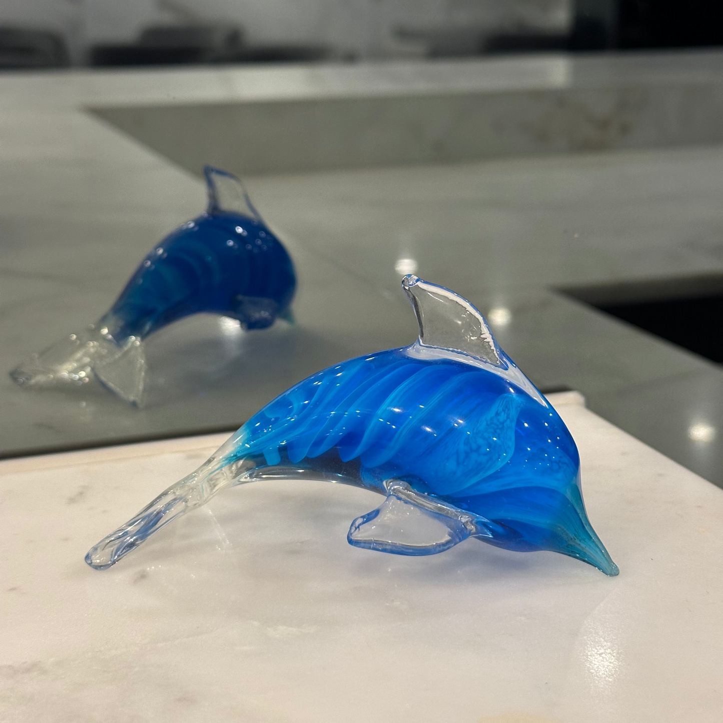 Turquoise Spiral Dolphin