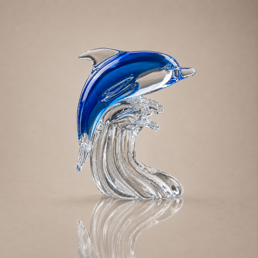 Leaping Deep Aqua Dolphin