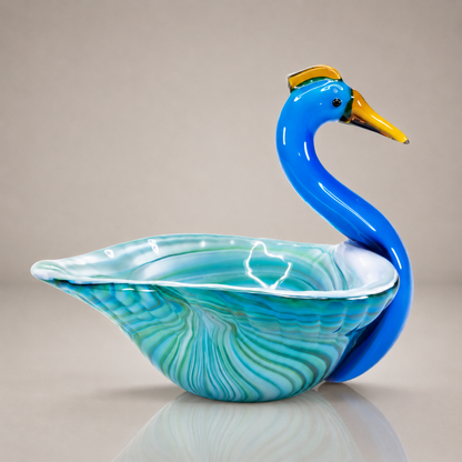 Sapphire Peacock Bowl