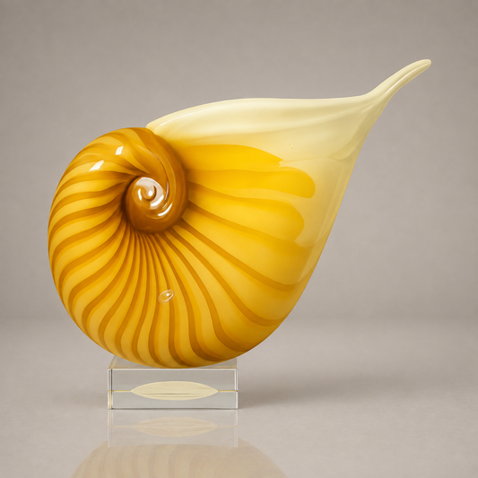 Golden Nautilus Seashell