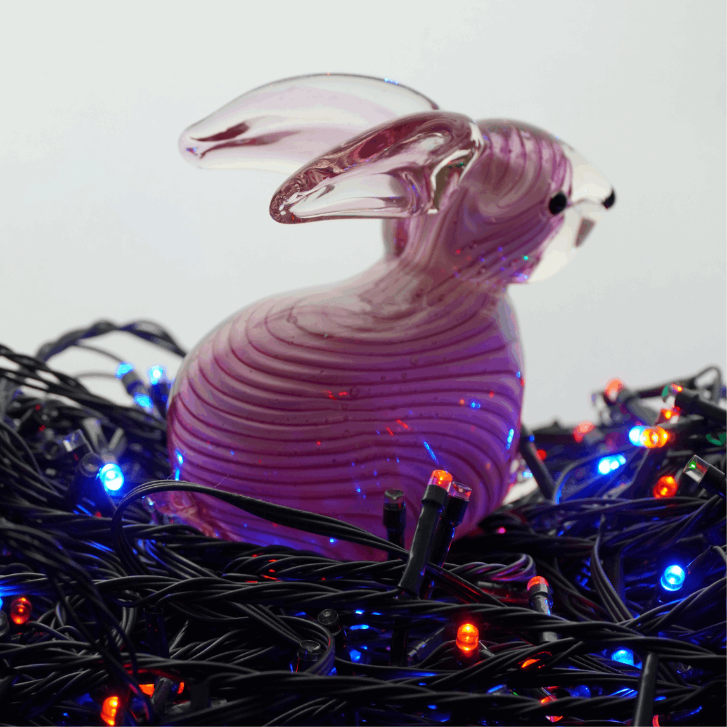 Handblown Glass Rabbit Figurine