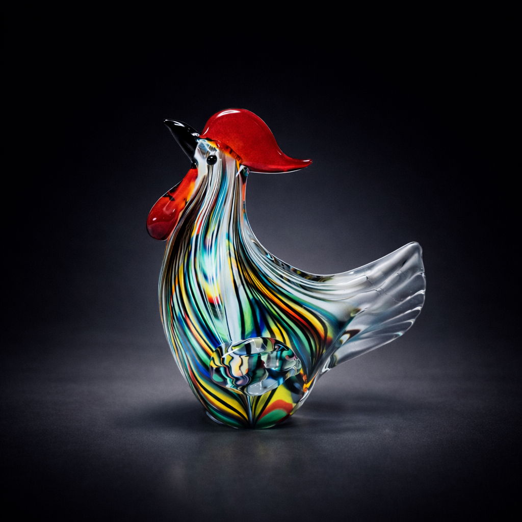 Rainbow Crest Rooster