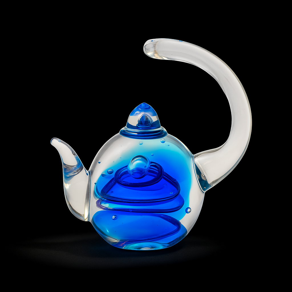 Midnight Bloom Teapot
