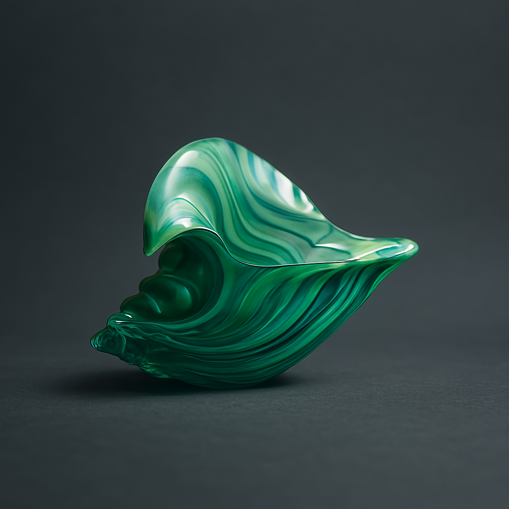 Emerald Seafoam Conch Shell