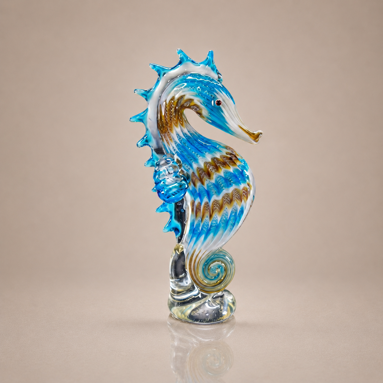 Amber Twirl Seahorse