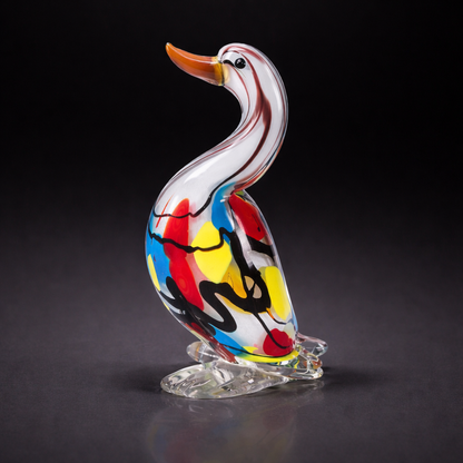 Artisan Glass Colour Splash Duck