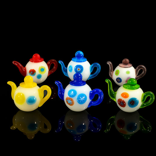 Vibrant Miniature Teapot Collection