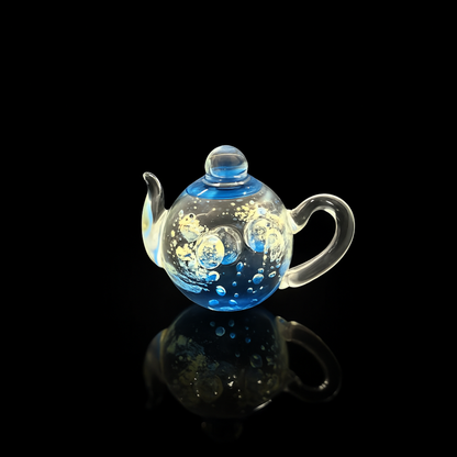 Ocean Whisper Glass Teapot