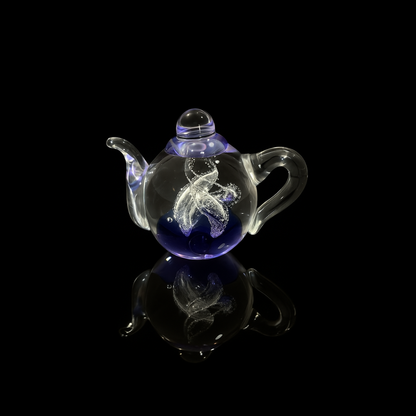 Whispers of Glass and Light Tea Pot