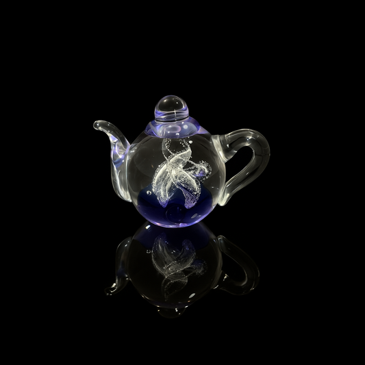 Whispers of Glass and Light Tea Pot