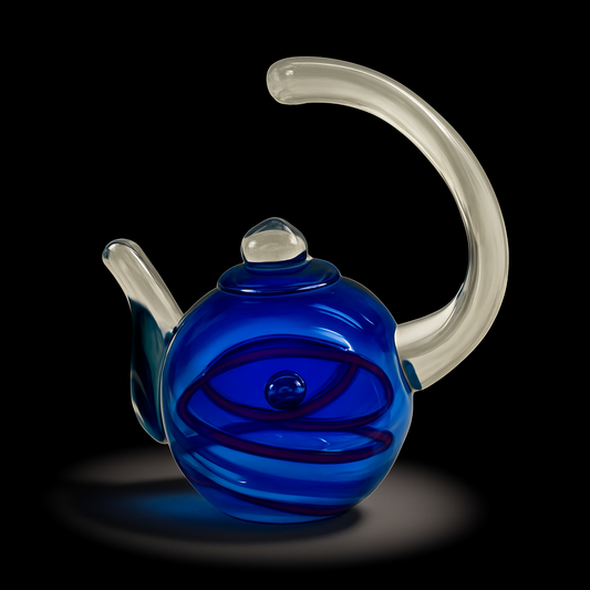 Midnight Bloom Teapot