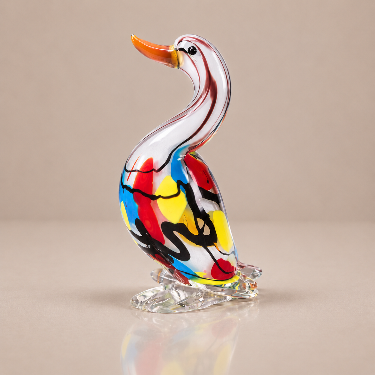 Artisan Glass Colour Splash Duck