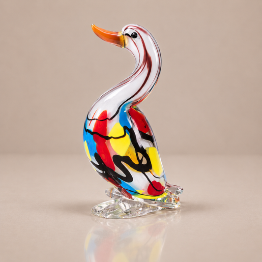 Artisan Glass Colour Splash Duck