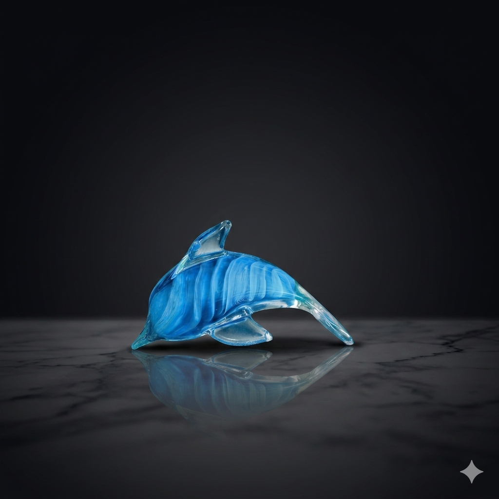 Turquoise Spiral Dolphin