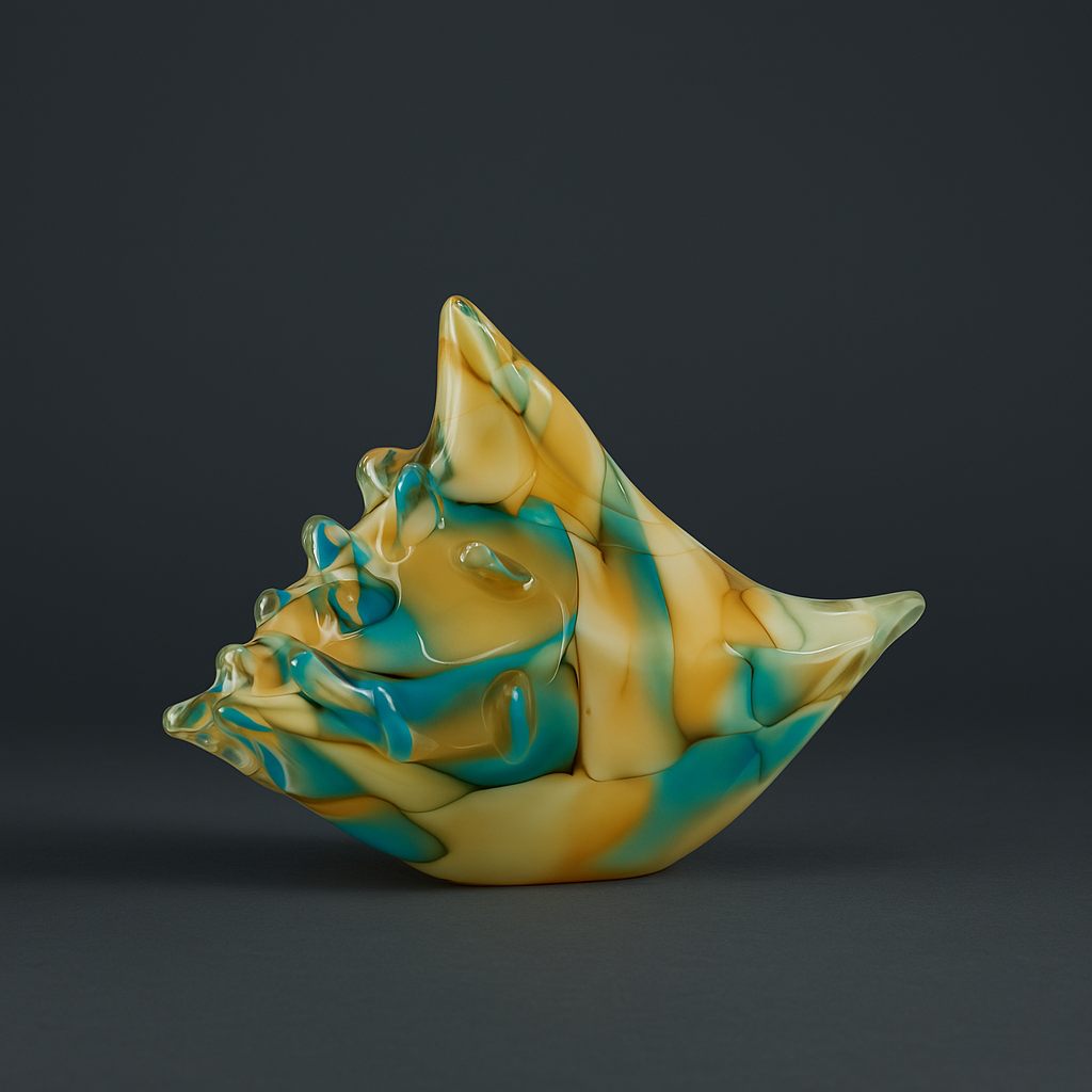 Golden Tide Conch Shell