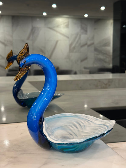 Sapphire Peacock Bowl