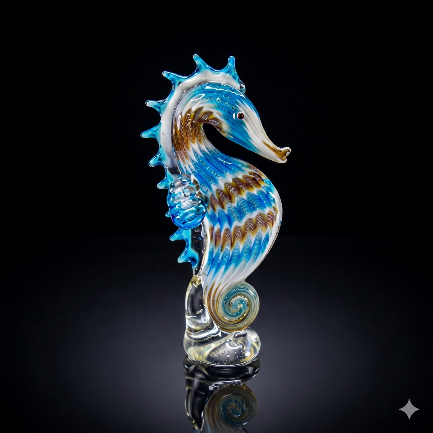 Amber Twirl Seahorse