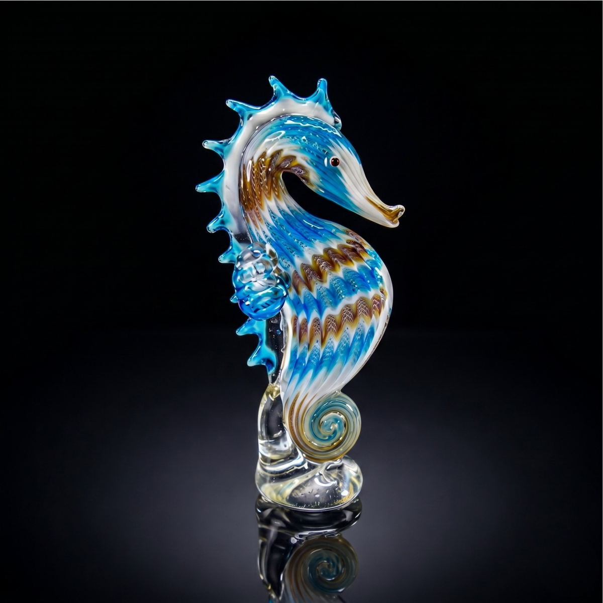 Amber Twirl Seahorse